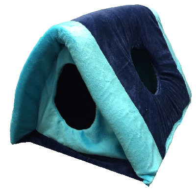 Blue Tunnel Heated Pet Bed