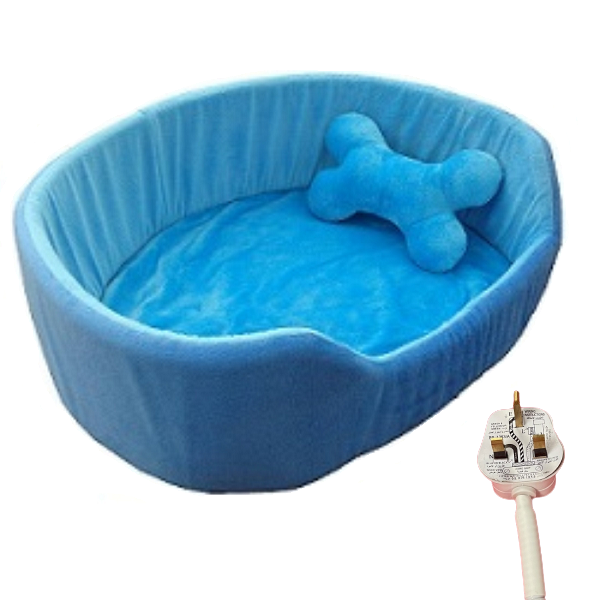 Oval Heated Pet Bed Petnap vinyl heat pad based bed